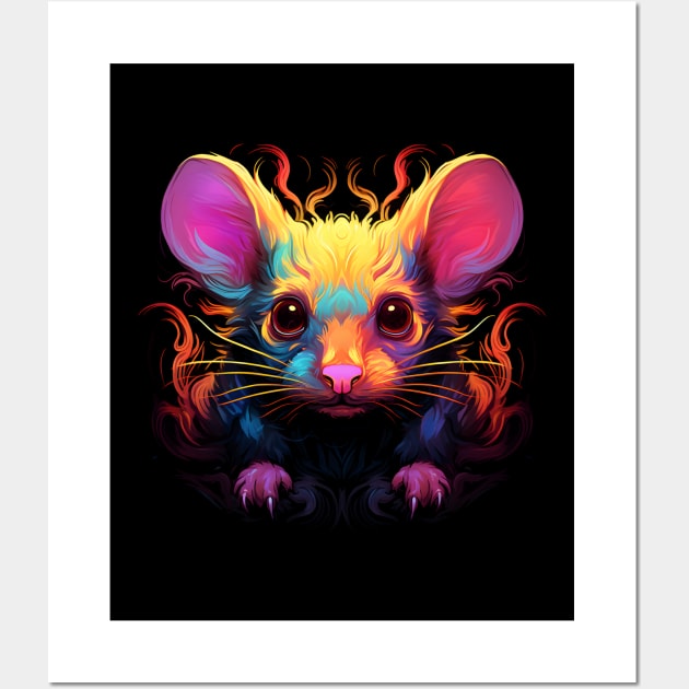 Neon Rodent #12 Wall Art by Everythingiscute